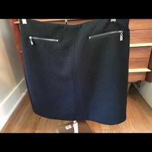 Black soft quilted skirt. NWOT